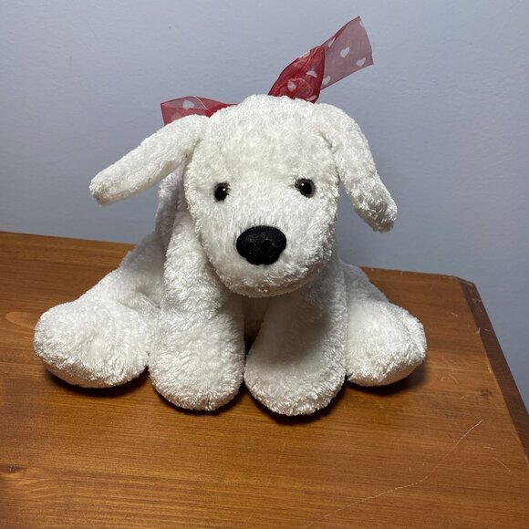 Mary Meyer Flip Flops Puppy Dog Bow Plush - Picture 1 of 7